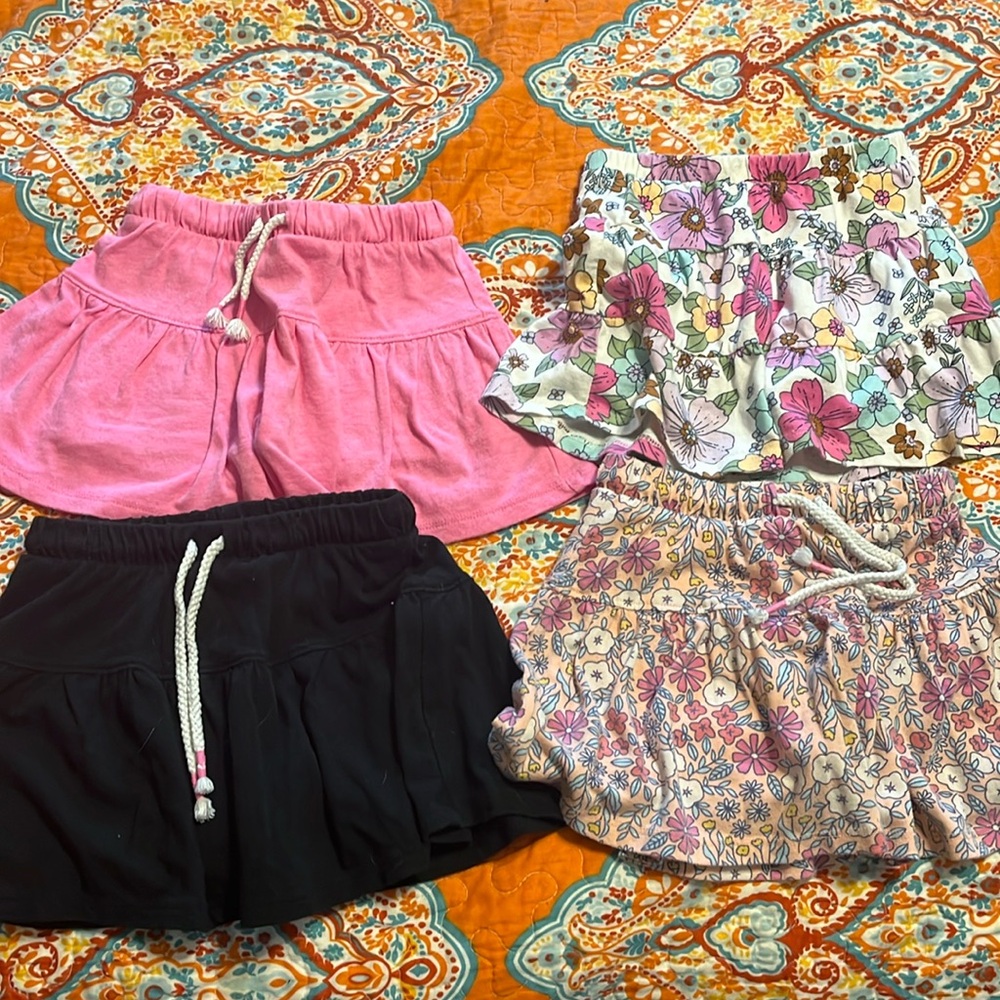 Lot of little girls skorts
